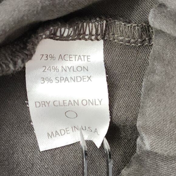 Jarbo Pant Womens Size 34 US 4 Gray Brown Pull On Skinny Ankle Back Seam Stretch - Picture 4 of 9